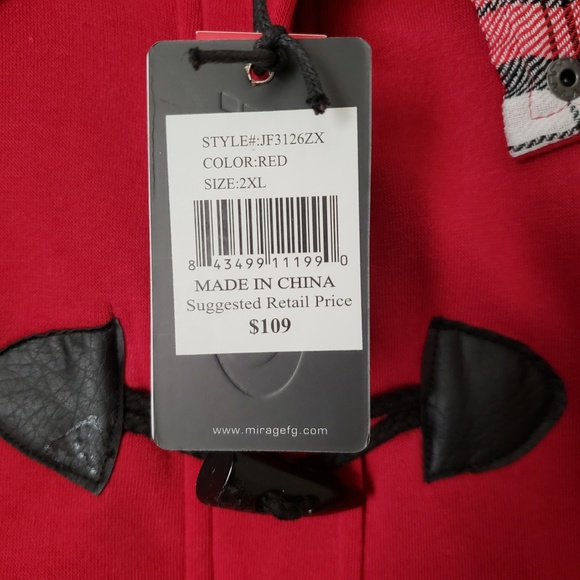 NWT Yoki sherpa lined toggle fleece jacket size 2X - Picture 3 of 7